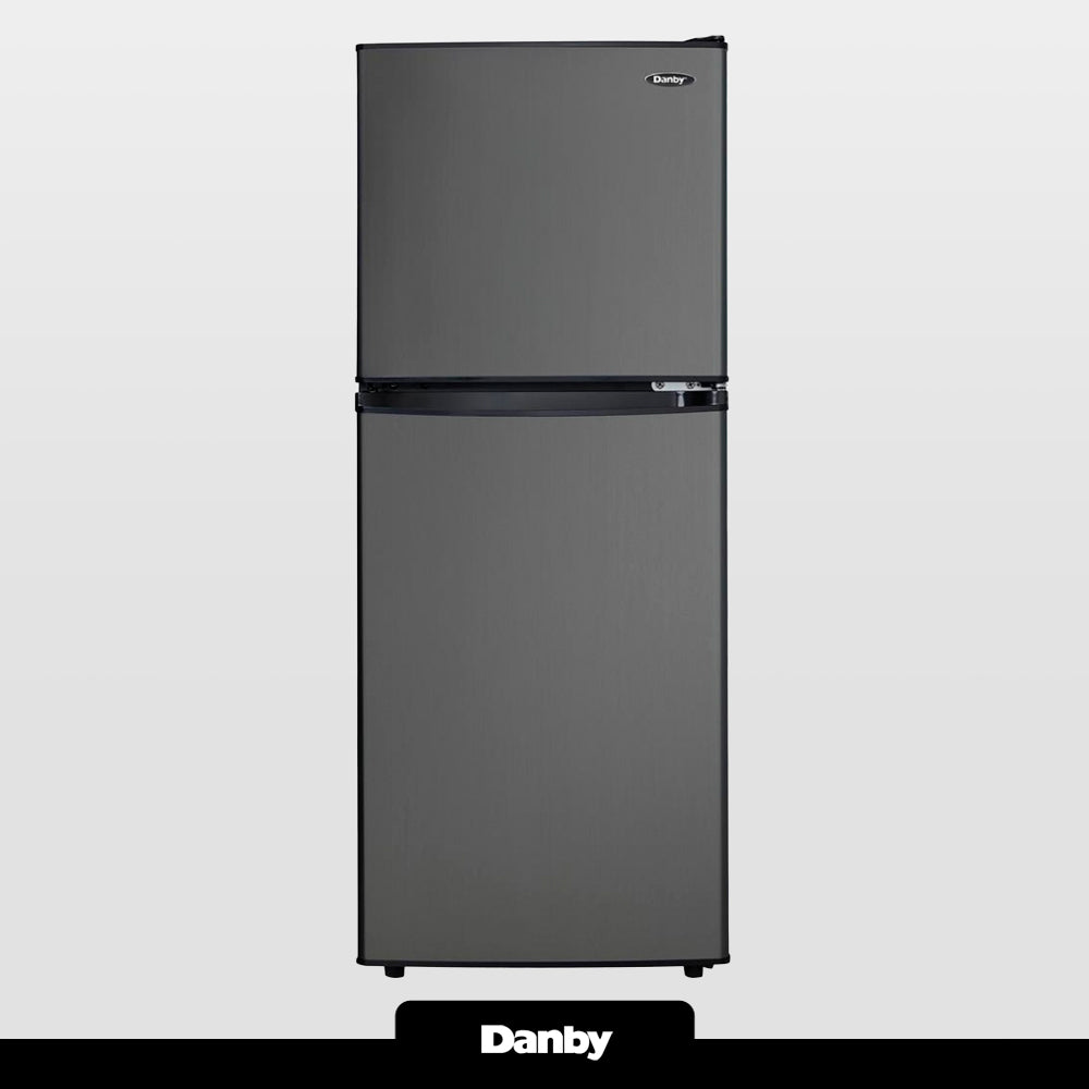 Réfrigérateur Danby en acier inoxydable noir 19 po