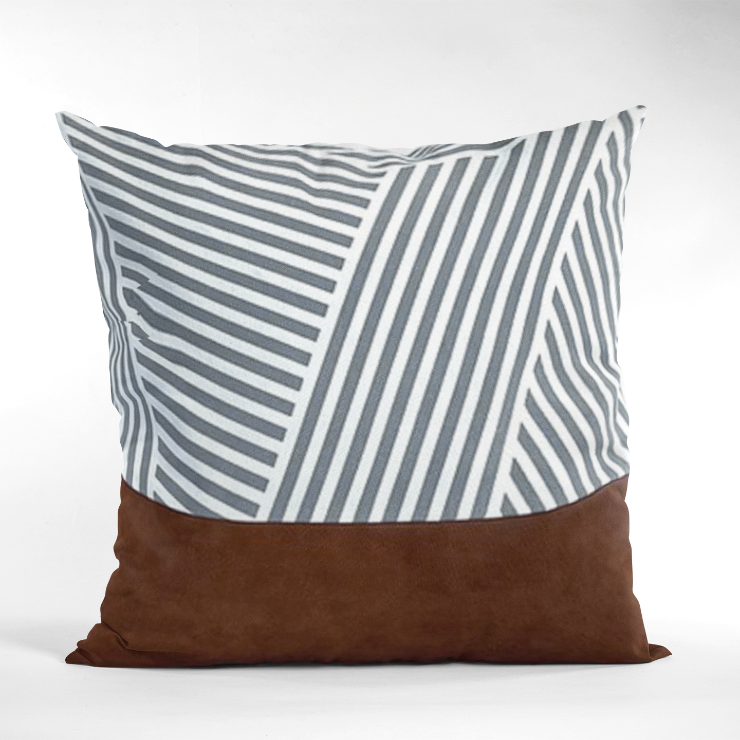Coussin Leather Stripe #7